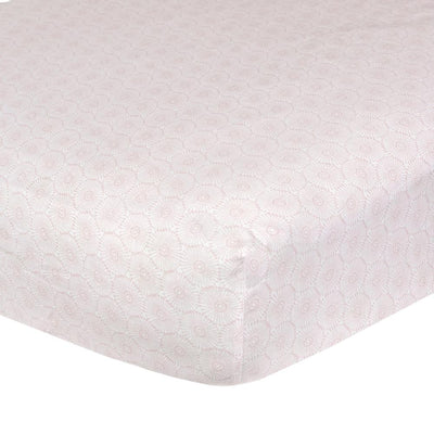 Just Born® Keepsake Pink Spirals Fitted Crib Sheet-Gerber Childrenswear Wholesale