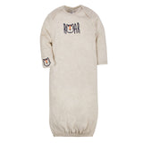 4-Pack Baby Boys Tiger & Hedgehog Gowns-Gerber Childrenswear Wholesale