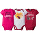 Arizona Cardinals Baby Girls 3-Piece Short Sleeve Bodysuit-Gerber Childrenswear Wholesale