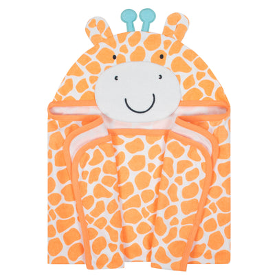 Baby Boys' Giraffe Terry Hooded Bath Wrap-Gerber Childrenswear Wholesale