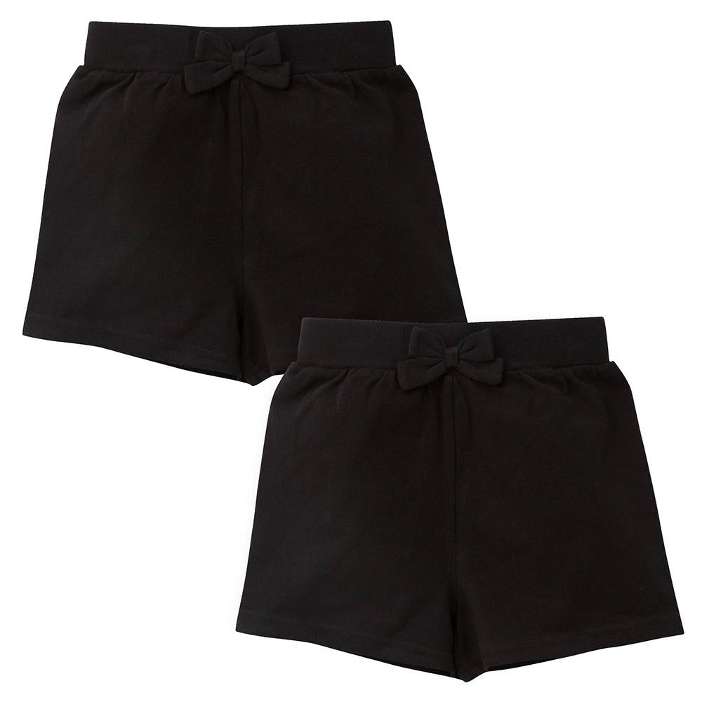 2-Pack Infant & Toddler Girls Black Shorts-Gerber Childrenswear Wholesale