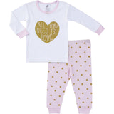 Just Born® Love Hearts 3-Piece Pajama Set-Gerber Childrenswear Wholesale
