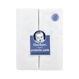 2-Pack White Water Resistant Protector Pads-Gerber Childrenswear Wholesale