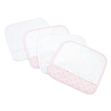 Just Born® Sparkle Washcloths 4-Pack in Pink-Gerber Childrenswear Wholesale