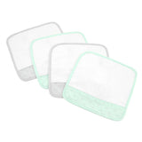 Just Born® Sparkle Washcloths 4-Pack in Mint-Gerber Childrenswear Wholesale