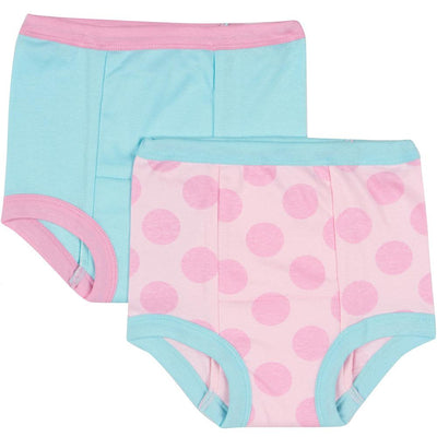 2-Pack Girls Pink Dot Training Pants-Gerber Childrenswear Wholesale