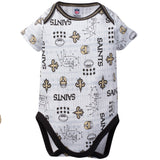 New Orleans Saints 3-Pack Infant Girl Short Sleeve Bodysuits-Gerber Childrenswear Wholesale