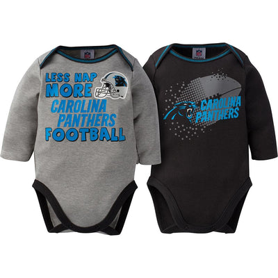 Panthers Baby Boy 2-Pack Long Sleeve Bodysuit-Gerber Childrenswear Wholesale