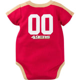 49ers Baby Boy Jersey Bodysuit-Gerber Childrenswear Wholesale