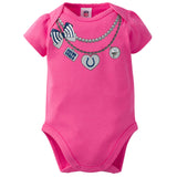 Indianapolis Colts 3-Pack Infant Girl Short Sleeve Bodysuits-Gerber Childrenswear Wholesale