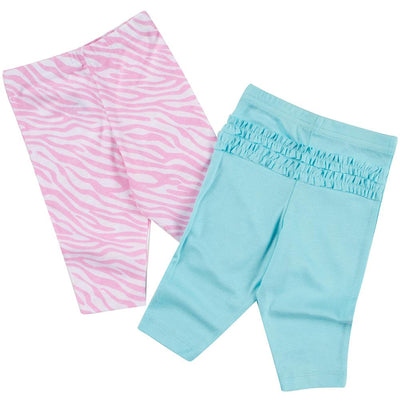 2-Pack Girls Pink & Blue Pants-Gerber Childrenswear Wholesale