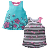 2-Pack Infant & Toddler Girls Flamingo & Floral Fashion Tops-Gerber Childrenswear Wholesale
