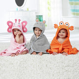 Just Born® Love to Bathe Woven Crab Hooded Bath Wrap in Orange-Gerber Childrenswear Wholesale