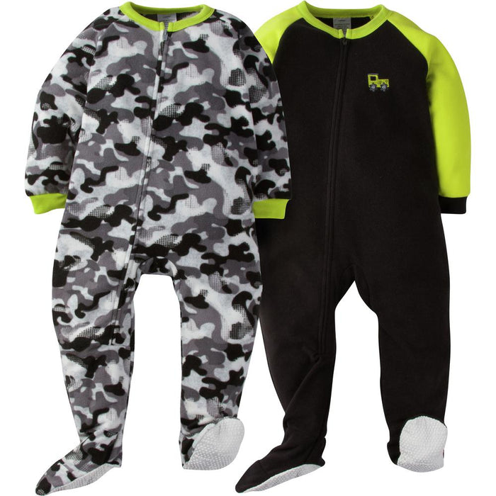 2-Pack Toddler Boy Camo Blanket Sleepers-Gerber Childrenswear Wholesale