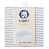 1-Pack Neutral Grey Organic Changing Pad Cover-Gerber Childrenswear Wholesale
