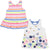 2-Pack Baby and Toddler Girls Multi Stripe Top-Gerber Childrenswear Wholesale