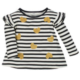 2-Pack Girls Meow & Black Stripes Long Sleeve Tops-Gerber Childrenswear Wholesale
