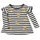 1-Pack Girls Black Stripes Long Sleeve Top-Gerber Childrenswear Wholesale