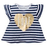 2-Pack Infant & Toddler Girls Love & Glitter Dots Fashion Tops-Gerber Childrenswear Wholesale
