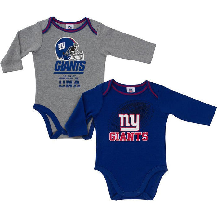Giants Baby Boys 2-Pack Long Sleeve Bodysuit-Gerber Childrenswear Wholesale