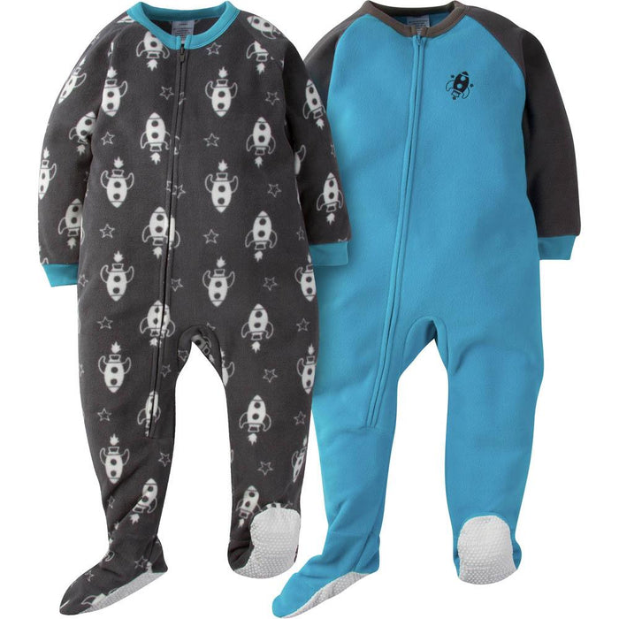2-Pack Toddler Boy Galaxy Blanket Sleepers-Gerber Childrenswear Wholesale