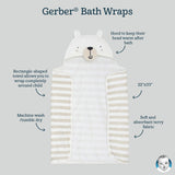 Boys Bear Bath Wrap-Gerber Childrenswear Wholesale