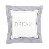 Just Born Dream "Dream" Throw Pillow, Gray-Gerber Childrenswear Wholesale
