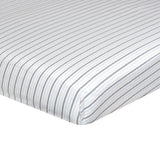 Just Born Dream Fitted Crib Sheet, Navy/Gray-Gerber Childrenswear Wholesale