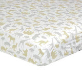 Just Born Dream Fitted Crib Sheet, Taupe Jungle-Gerber Childrenswear Wholesale