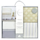 Just Born Dream 3-Piece Crib Set, Taupe/Gray-Gerber Childrenswear Wholesale