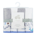 Just Born® 4-Pack Sailing Woven Washcloths-Gerber Childrenswear Wholesale