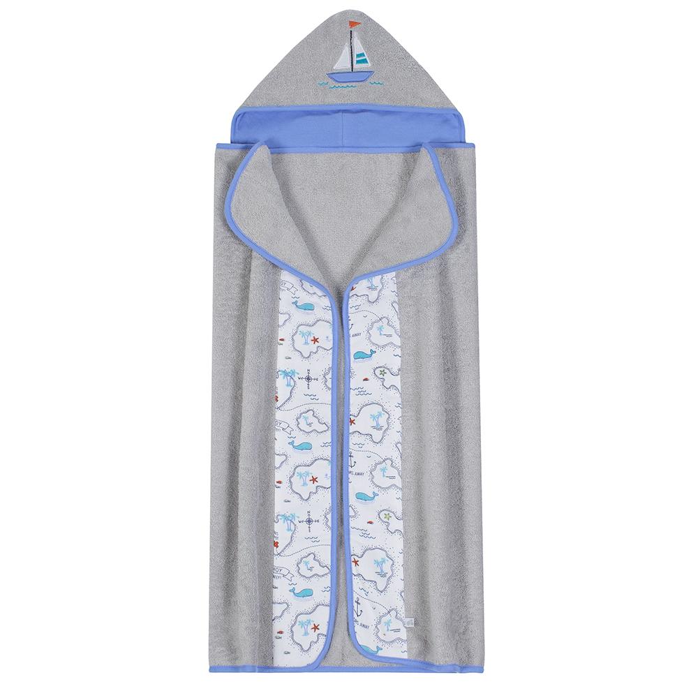 Just Born® Sailing Hooded Towel-Gerber Childrenswear Wholesale