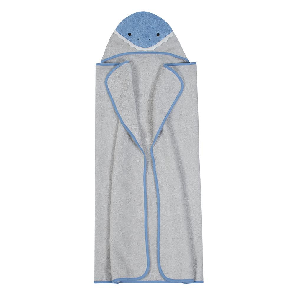Just Born® Shark Hooded Bath Wrap-Gerber Childrenswear Wholesale