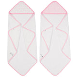 Just Born Baby Girl 2-pack Hooded Towels-Gerber Childrenswear Wholesale