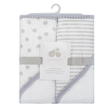 Just Born Neutral Baby 2-pack Hooded Towels-Gerber Childrenswear Wholesale