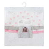 Just Born Baby Girl Bath Swaddle-Gerber Childrenswear Wholesale