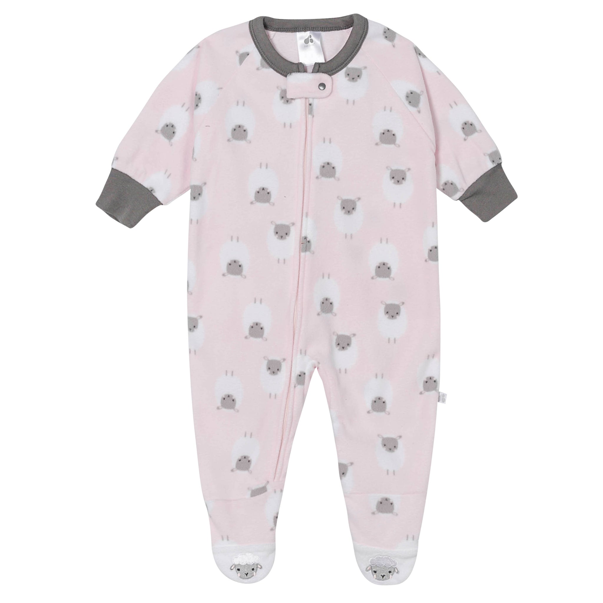 Baby Girls Lamb Blanket Sleeper-Gerber Childrenswear Wholesale