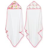 Just Born® 2-Pack Baby Girls Blossom Hooded Towels-Gerber Childrenswear Wholesale