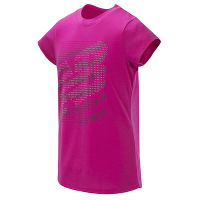 Girls' Carnival Pink with Glitter Short Sleeve Graphic Tee-Gerber Childrenswear Wholesale