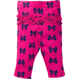 3-Piece Girls Bow Necklace Long-Sleeve Bodysuit & Pant Set-Gerber Childrenswear Wholesale