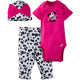 3-Piece Girls Dalmatian Bodysuit and Pant Set-Gerber Childrenswear Wholesale