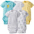 5-Pack Neutral Duck Onesies® Brand Short Sleeve Bodysuits-Gerber Childrenswear Wholesale