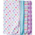 4-Pack Girls Little Bird Flannel Receiving Blankets-Gerber Childrenswear Wholesale