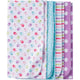 4-Pack Girls Little Bird Flannel Receiving Blankets-Gerber Childrenswear Wholesale