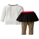 2-Piece Girls Kitty Top & Tutu Leggings Set-Gerber Childrenswear Wholesale