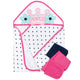 4-Piece Girls Princess Hooded Towel & Washcloths Set-Gerber Childrenswear Wholesale