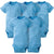 5-Pack Blue Short Sleeve Onesies® Bodysuits-Gerber Childrenswear Wholesale