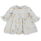 2-Piece Girls Gold Hearts Dress & Legging Set-Gerber Childrenswear Wholesale