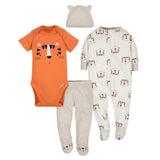 4-Piece Boys Tiger Take-Me-Home Set-Gerber Childrenswear Wholesale