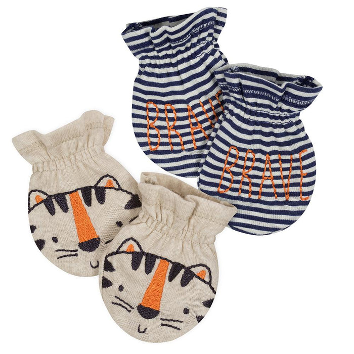 2-Pack Boys Tiger Mittens-Gerber Childrenswear Wholesale